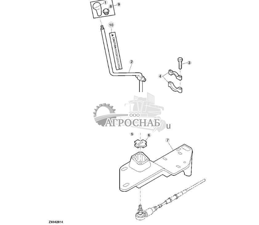 Рычаг переключения передач и рычажный механизм 